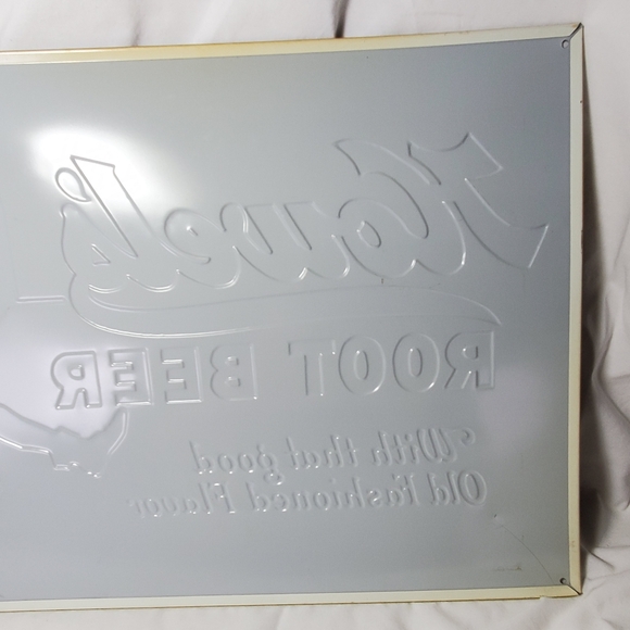 Howel's Root Beer Vintage Retro Embossed Metal Sign Extra Large 5 Cents - Picture 7 of 7